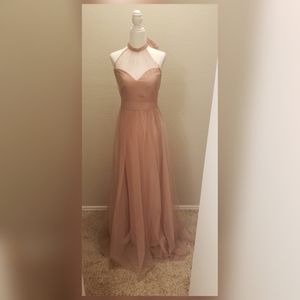 Blush tulle gown